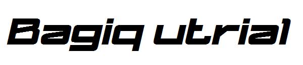 Bagiq utrial字体