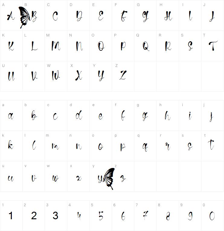 butterfly字体
