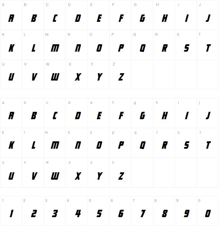 headliner字体