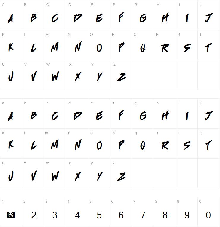 broken home字体