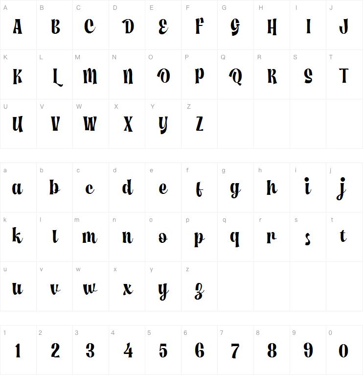 Rosiana script字体