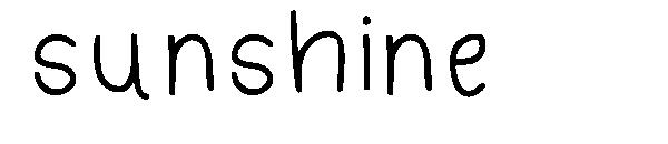 sunshine字体