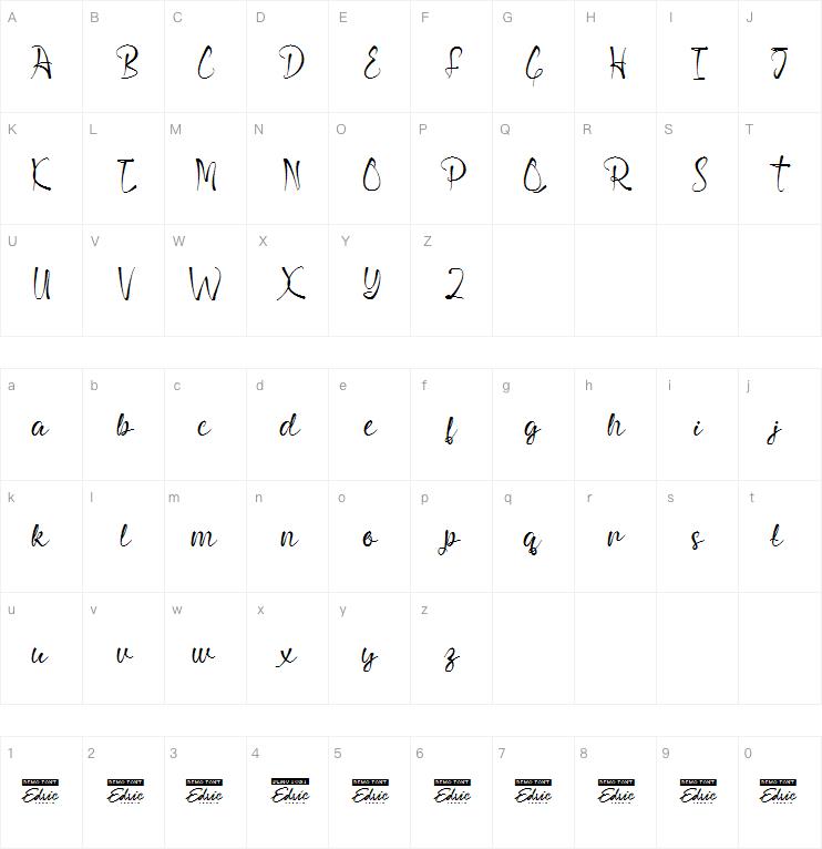 Butterfly wings字体