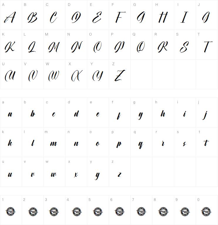 Dark midnight字体