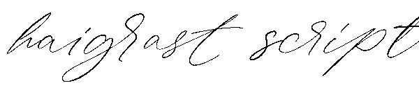 haigrast script