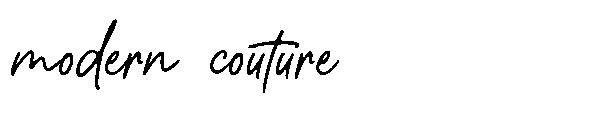 modern couture