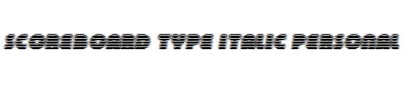 scoreboard type italic personal