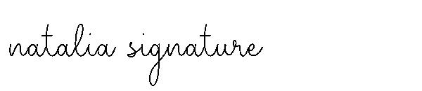 natalia signature