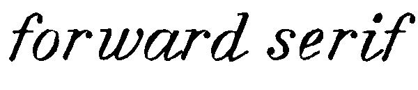 Forward serif