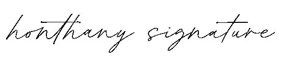 Honthany signature