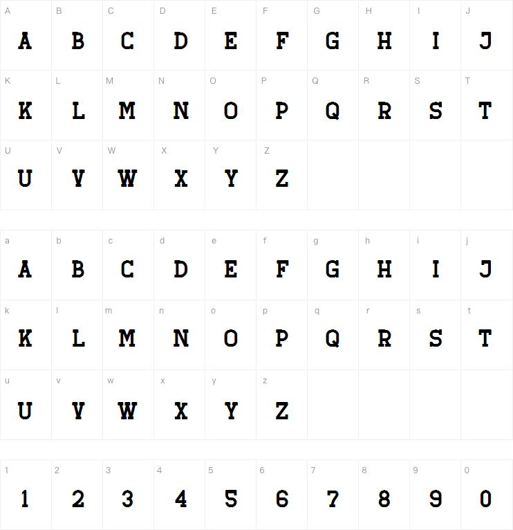 retro grade字体