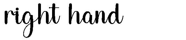 right hand