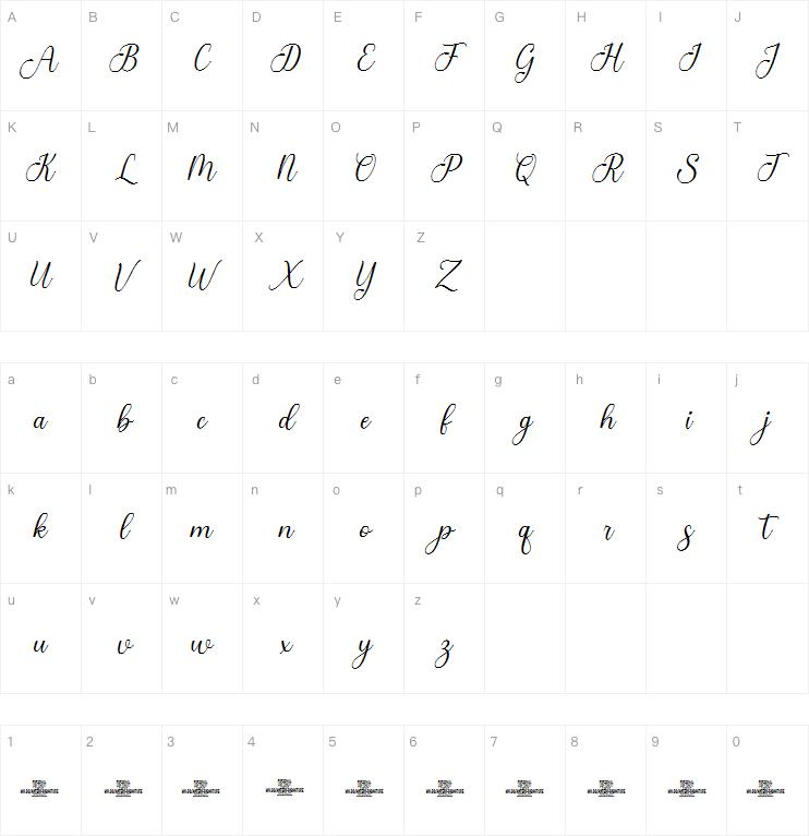 Anteri signature字体