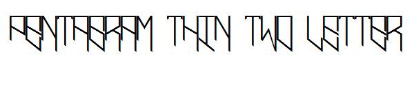 pentagram thin two letter