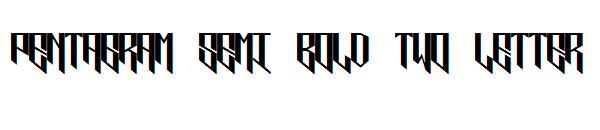 pentagram semi bold two letter