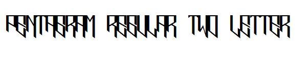 pentagram regular two letter