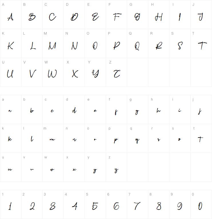 joonfloss brush字体