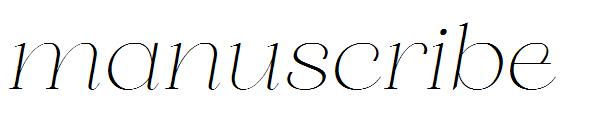 manuscribe字体