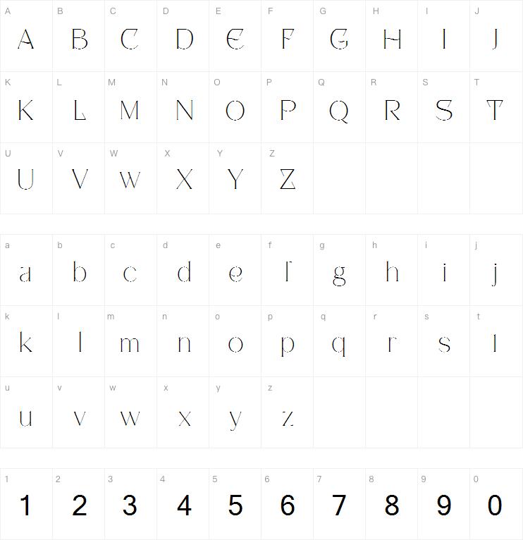 pilated字体