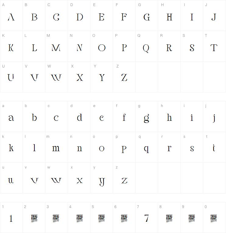 fellee stencil light字体