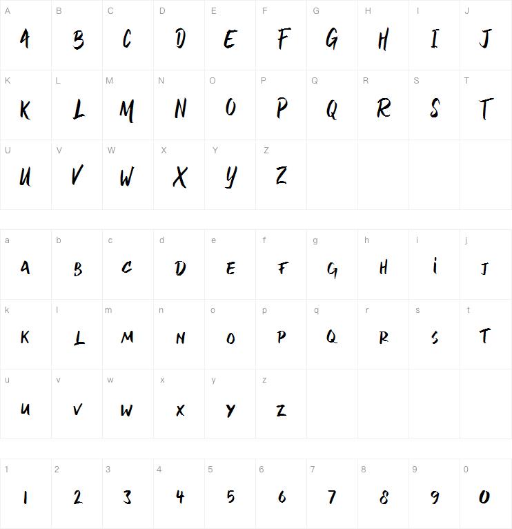 friendly stranger字体