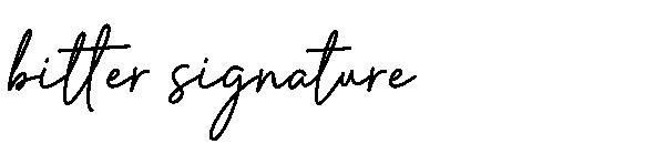 bitter signature