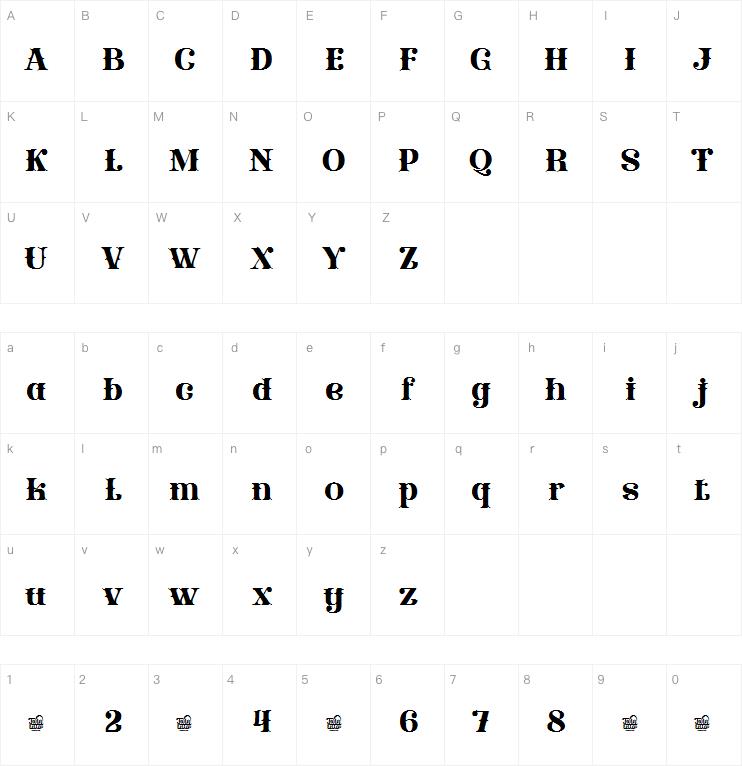 qedhenif trial字体