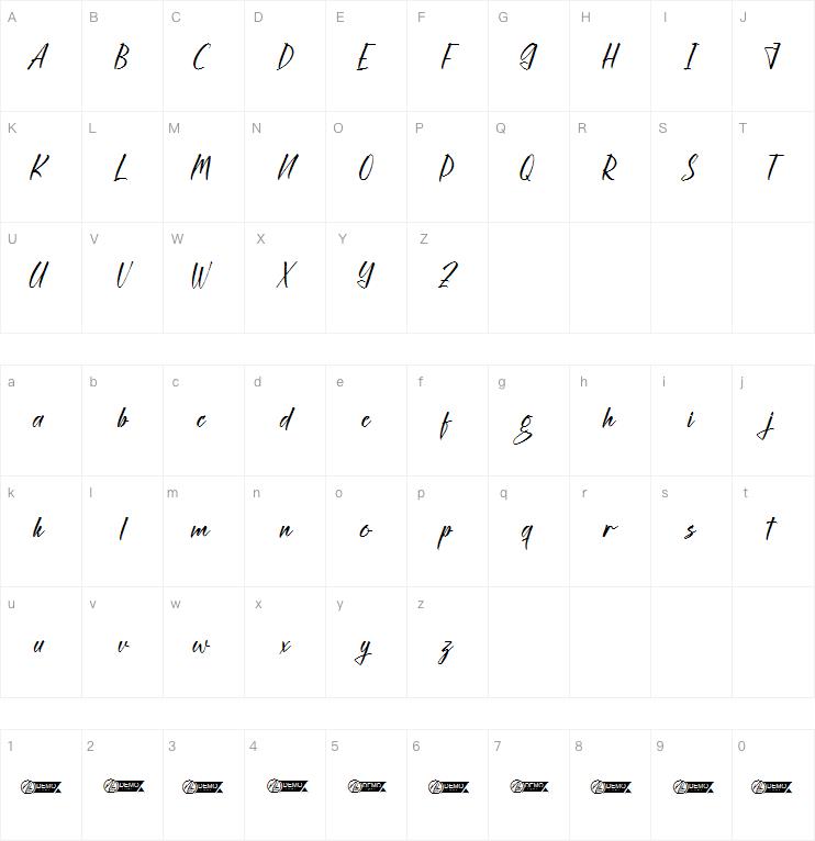 arigation park字体