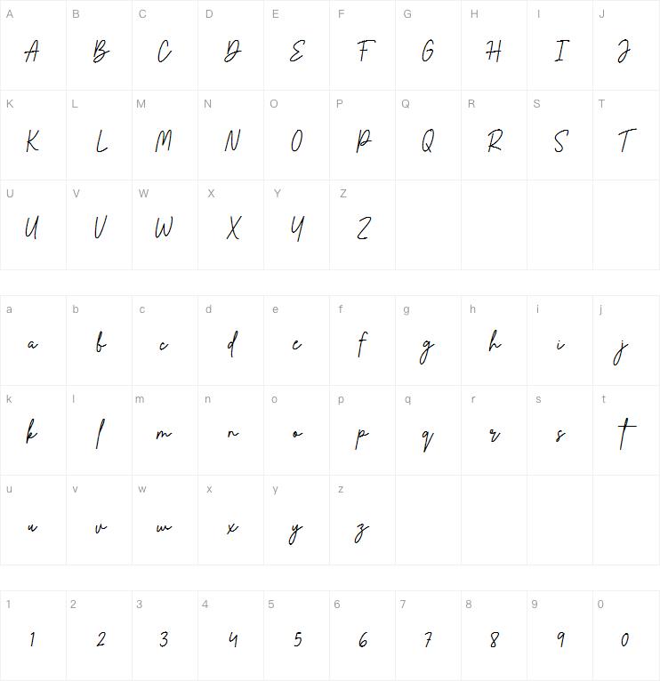 rosabella signature字体