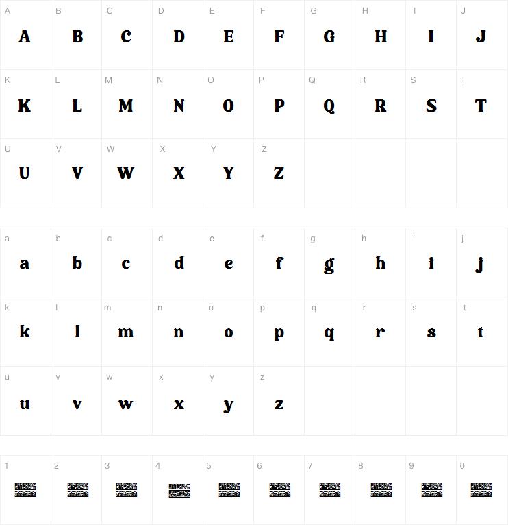 mahoda display字体