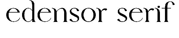 Edensor serif