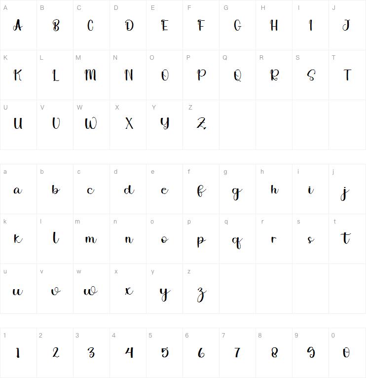 wedding signature字体