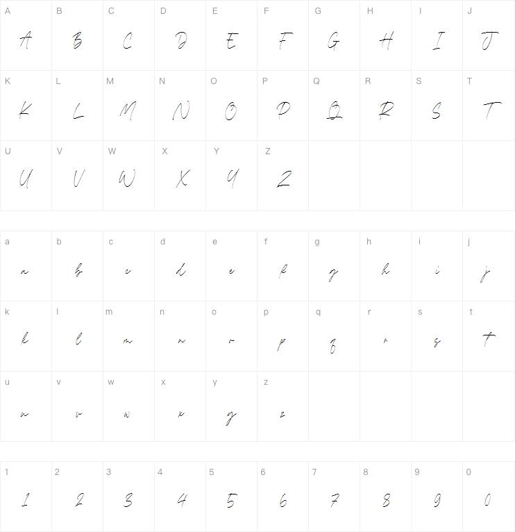 aromatic signature字体
