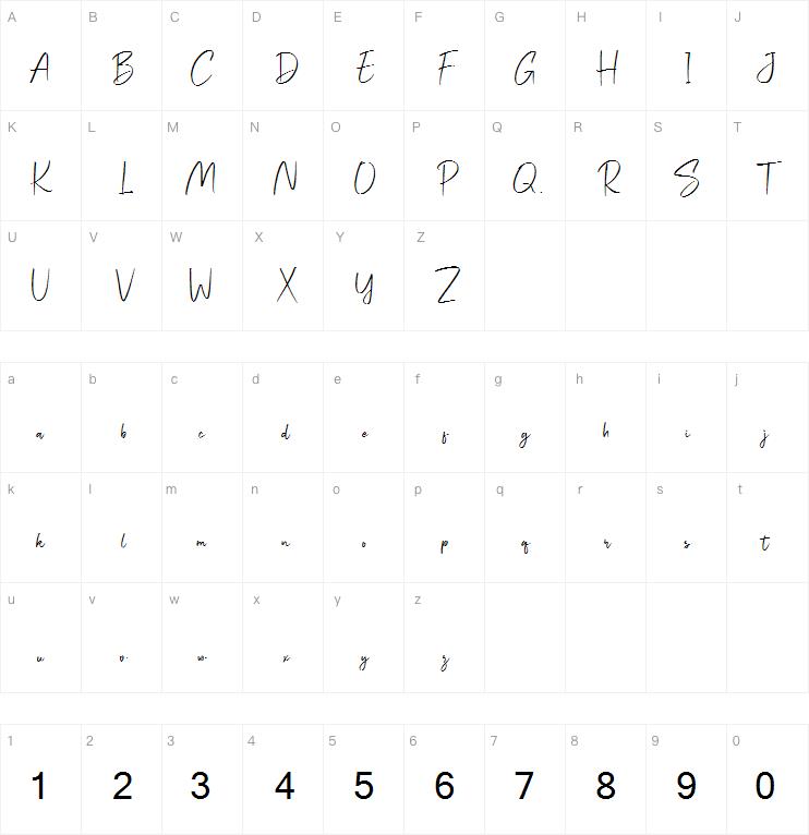 signatey字体