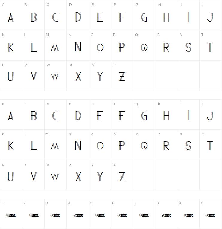 absurd world字体