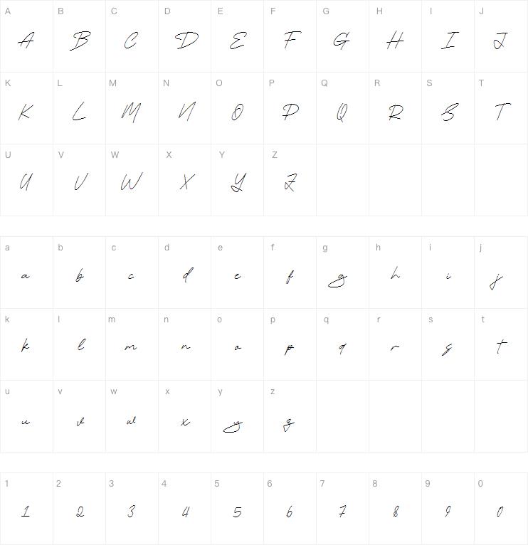 delight sunset字体
