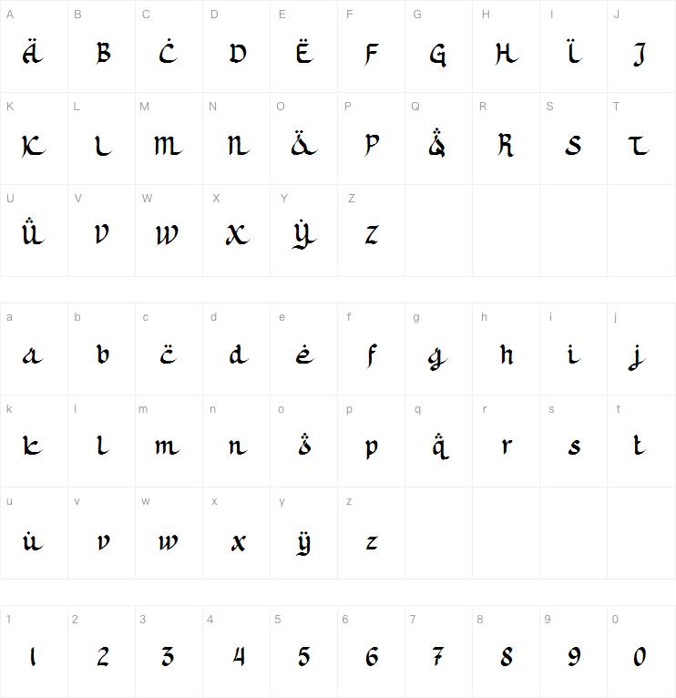 riyadoh字体