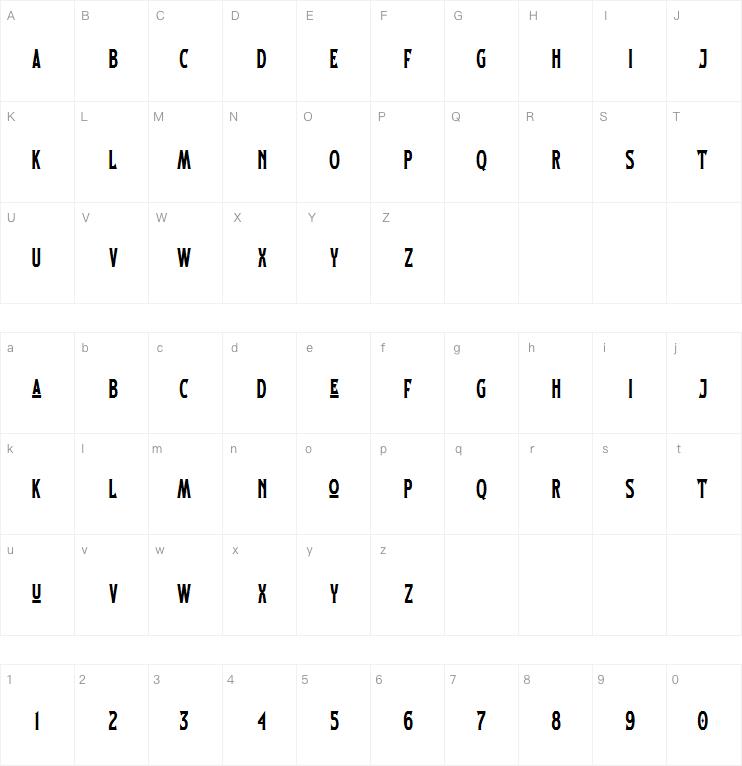 black donshine字体