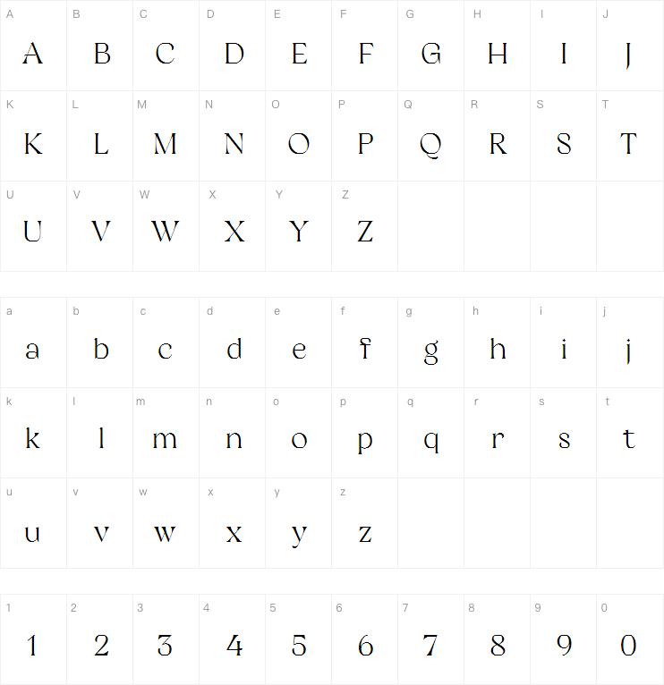 restaglick字体