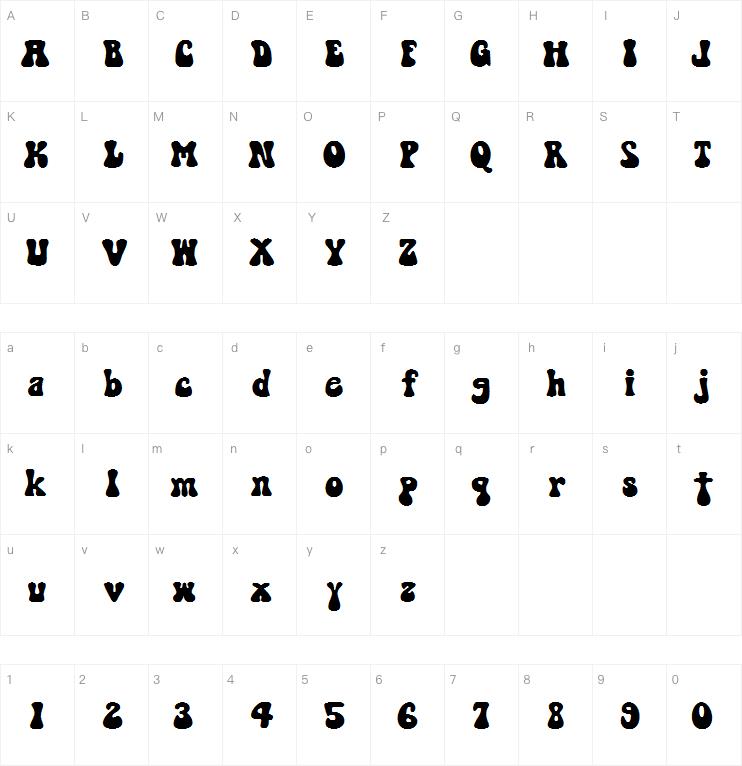 sooky 70s字体