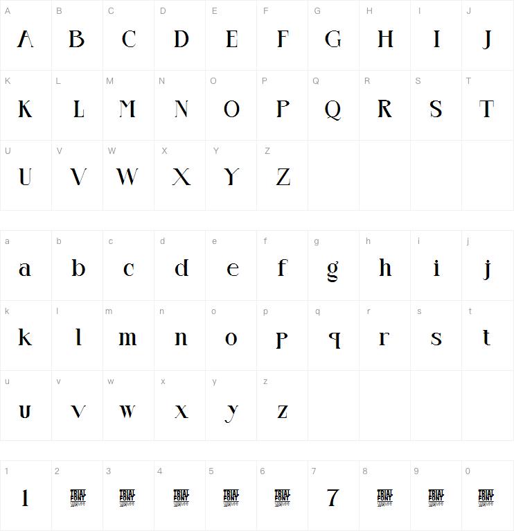 starting martello字体