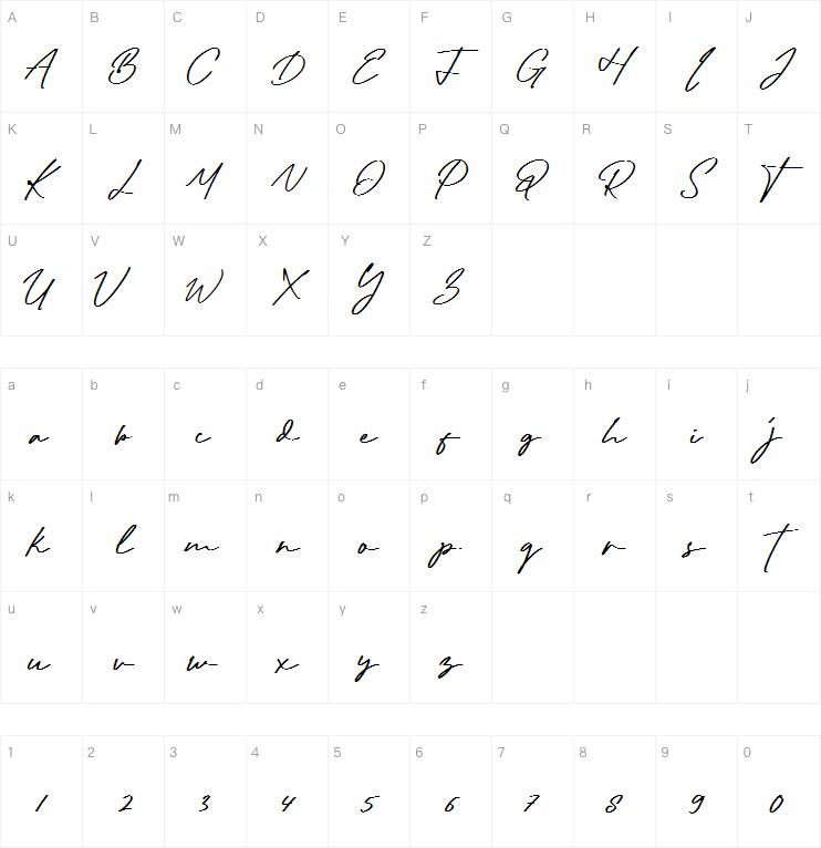 radditya signature字体