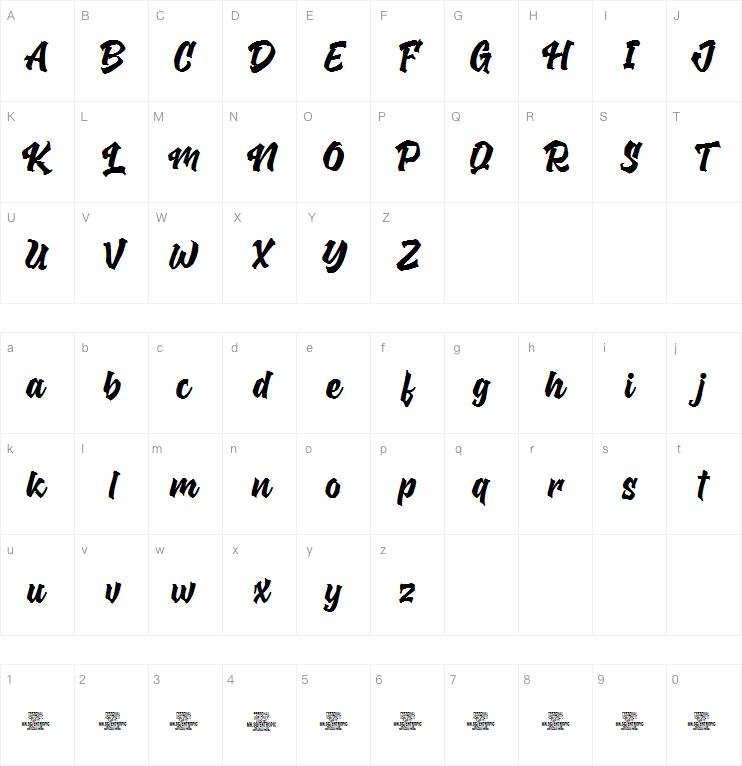 entropic brush字体
