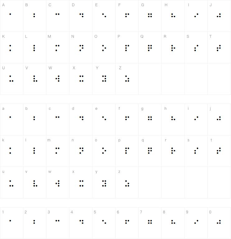 braille cc0字体