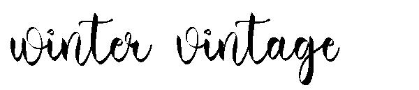 winter vintage