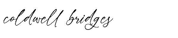 coldwell bridges字体