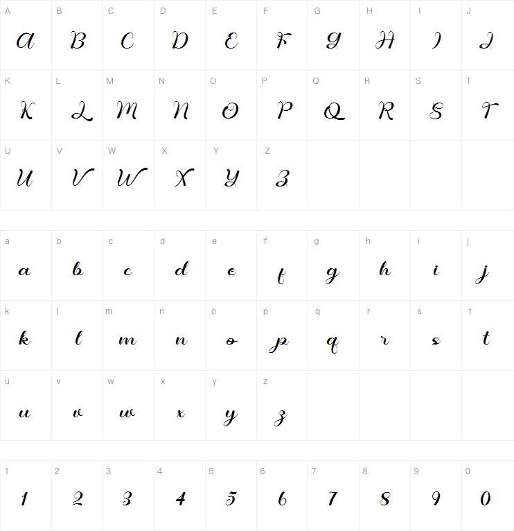 child sweetnes字体