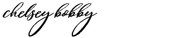 chelsey bobby字体