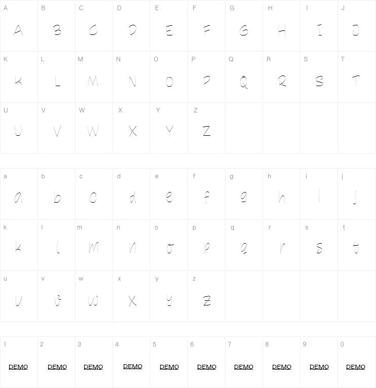 hefty reward single line字体