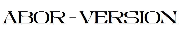 abor - version字体